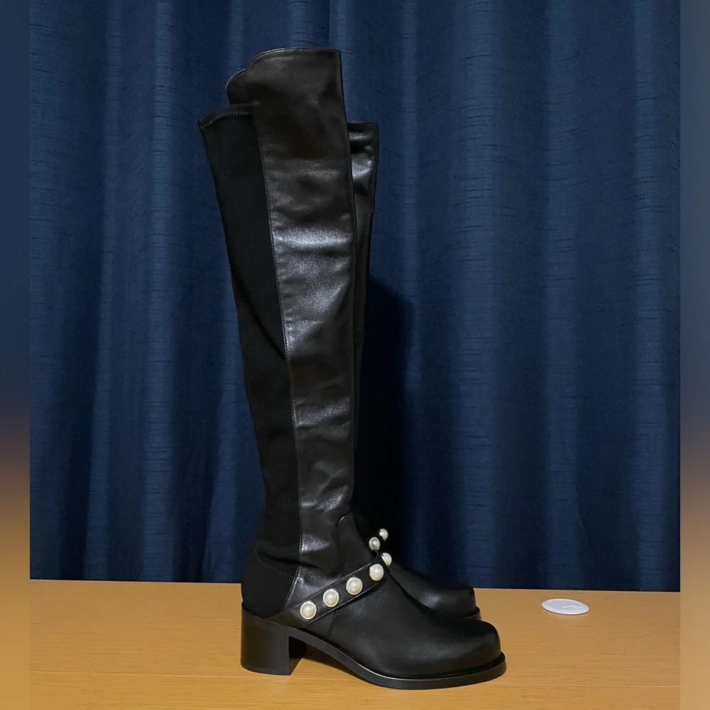 Stuart Weitzman Portia Studded Boots
